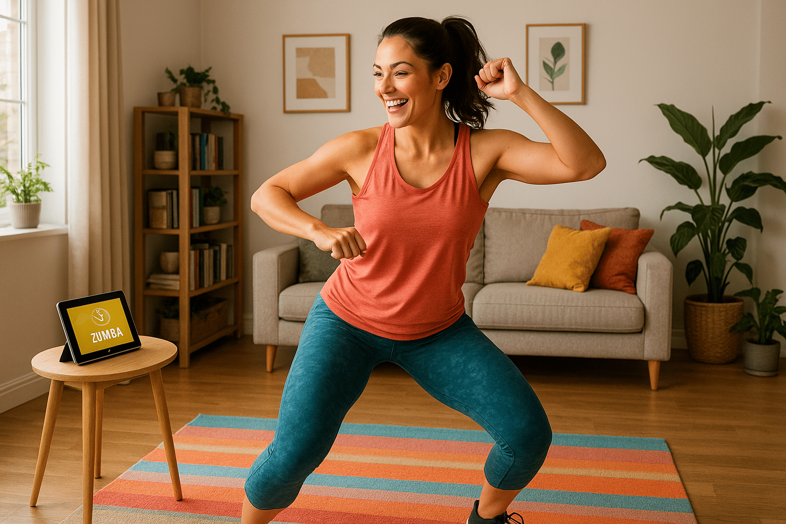 ¡Zumba en casa y quema calorías!